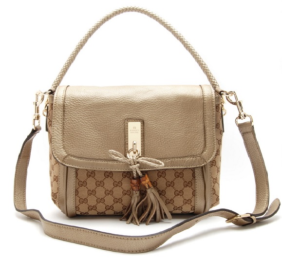 Authentic Gucci Bella Orignal GG Shoulder Bag 282301 White